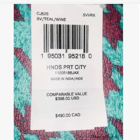 Coach City Tote With Hounds tooth Print NWT  MSRP $398 *** - Picture 7 of 9